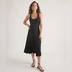 Marine Layer Black Midi Dress